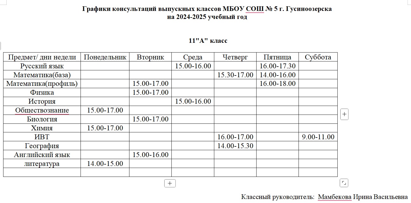 Консультация 11 а