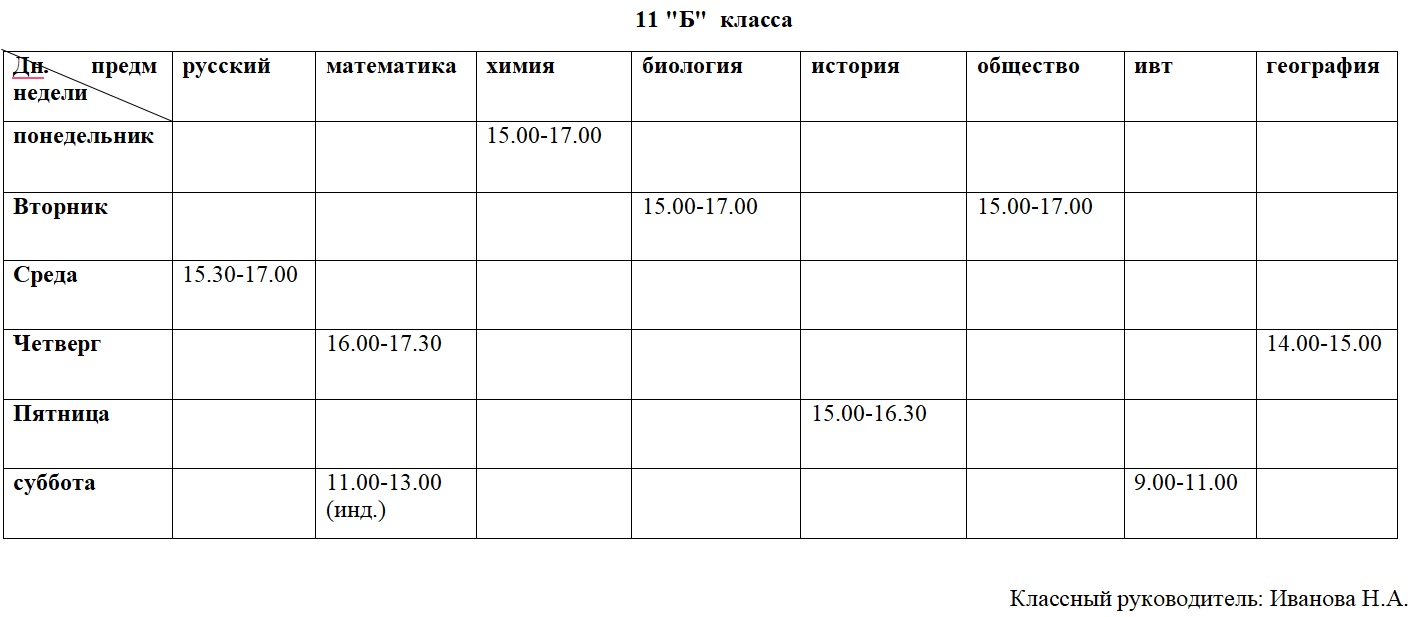 Консультация 11 б